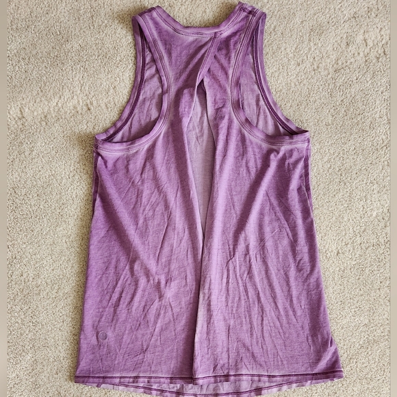 lululemon athletica Tops - Lululemon All Tied Up Tank pima cotton Top Sublimado Pigment Wisteria Purple 2